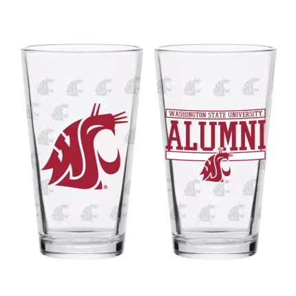 Set of 2 Washington State Cougars 16oz Alumni Pints