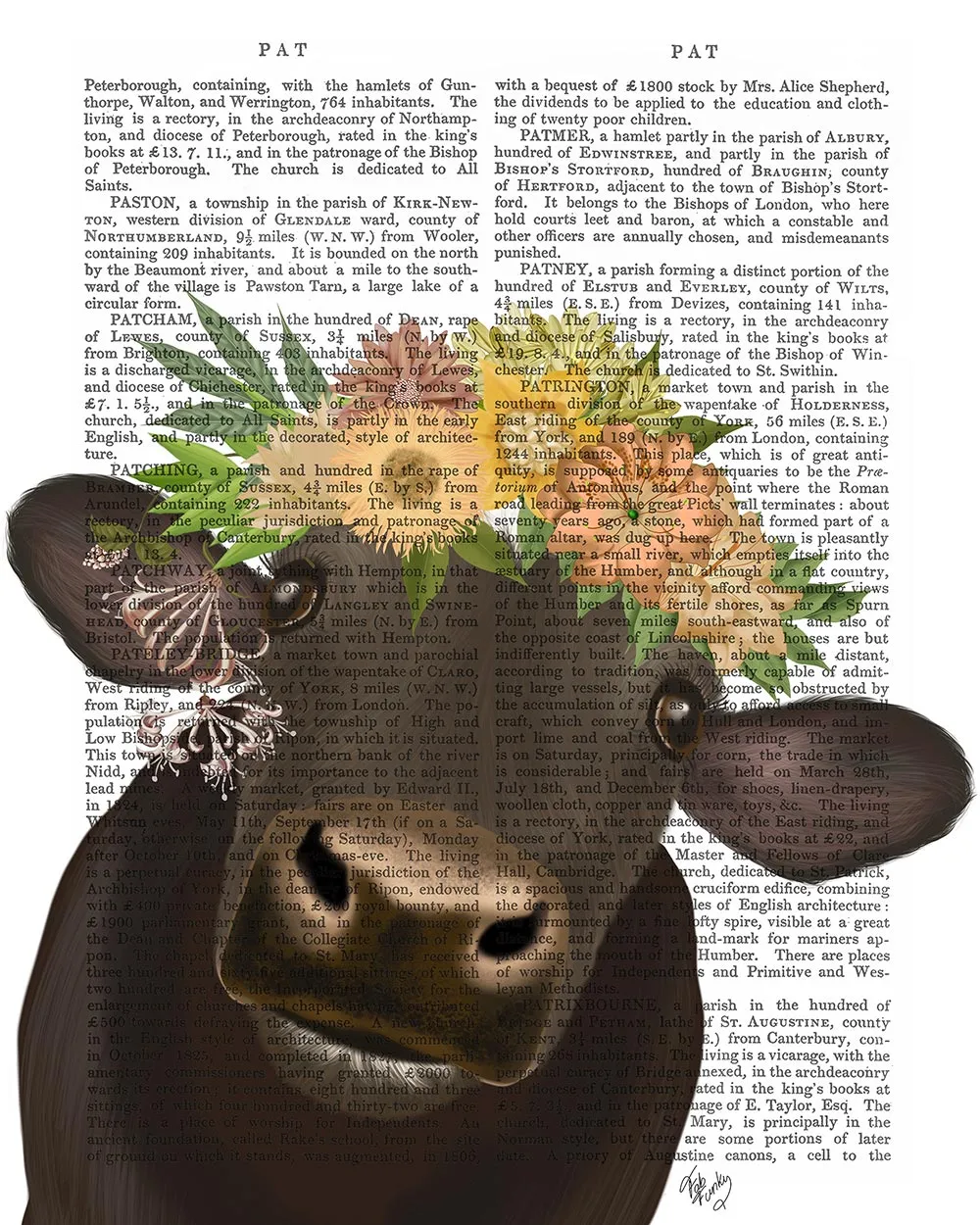 5cCow-with-Flower-Crown-1-Book-Print-Art-Print-Wall-Art