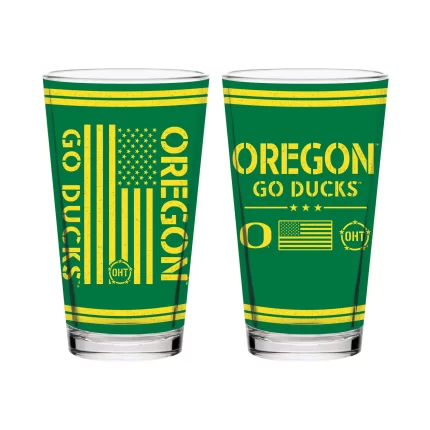 16oz Oregon Ducks OHT TC FW Flag Pint