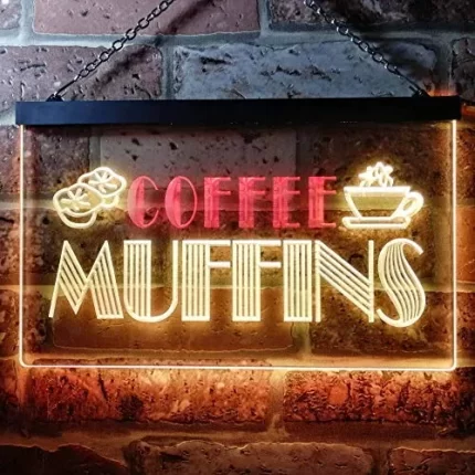 Bakery Coffee Muffins LED Light Sign