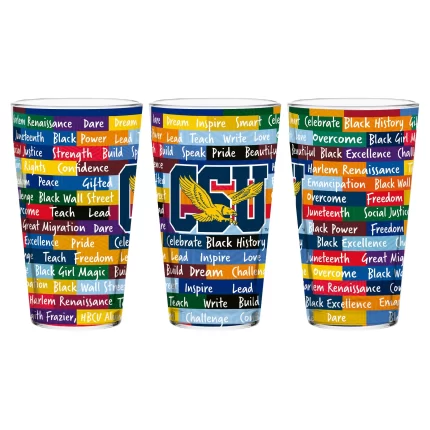 Coppin State Eagles 16oz BHM Pint Glasses | Set of 2