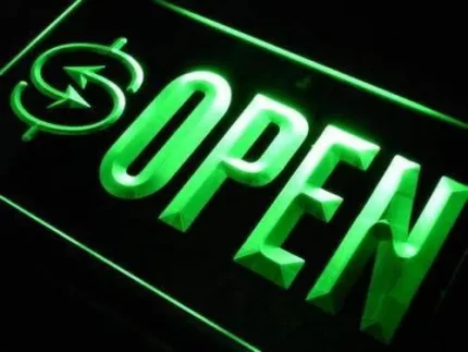 Currency Exchange Open LED Light Sign