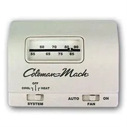 Coleman Mach 7330B3441 Wall Thermostat Single-Stage, White