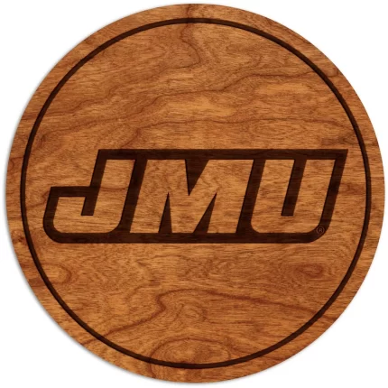 James Madison University Dukes Coaster JMU Slant Letters