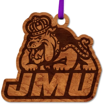 James Madison University - Ornament - Logo - "Duke Dog" with JMU Letters
