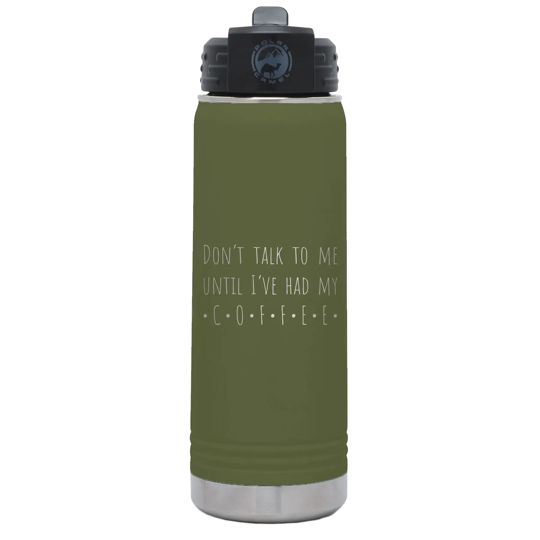 5hPersonalized-Coffee-Dont-Talk-20-oz-Water-Bottle-Olive-Green