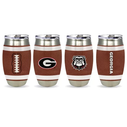 Set of 4 15oz Georgia Bulldogs Football Tumbler