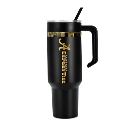 36oz Alabama Crimson Tide Gold Black Anodized Tumbler