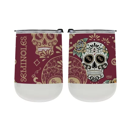 Flordia State Dia de los Muertos 18oz tumbler