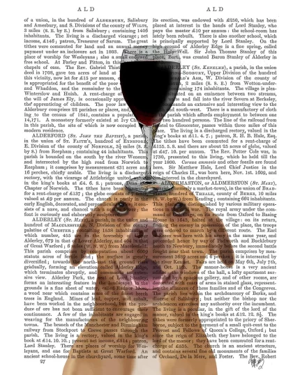 Pit Bull, Dog Au Vin, Book Print, Dog Art Print, Wall Art