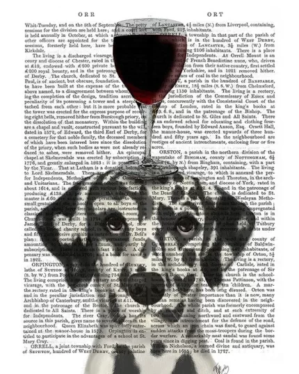 Dalmatian,Dog Au Vin,  Book Print, Dog Art Print, Wall Art