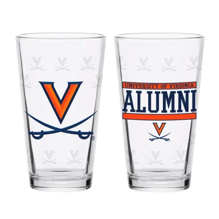 Set of 2 Virginia Cavaliers 16oz Alumni Pints