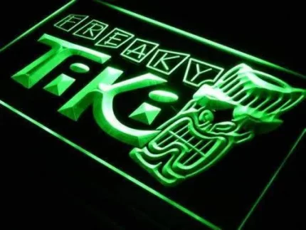 Freaky Tiki Bar LED Light Sign