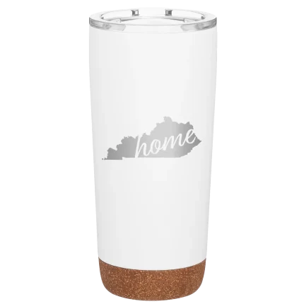 Personalized Kentucky Home 20 oz Tumbler - White
