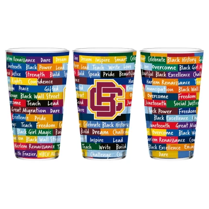 Bethune-Cookman Wildcats 16oz BHM Pint Glasses | Set of 2