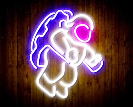 Jumping Astronaut Kid Room Flex Silicone LED Sign (Neon-Style, LED Technology)
