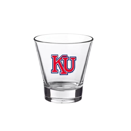 Set of 2 Kansas Jayhawks 12oz Glasses