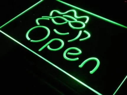 Beach Shop Sun Open LED Light Sign