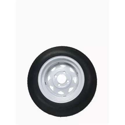 480-12 Tire B/4H Trailer Wheel Spoke White Striped