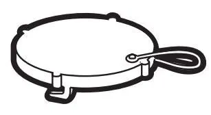 Barker Mfg. 26048 3" Portable Waste Holding Tank Push-In Drain Cap (Fits Barker 10893/ 10894 Tanks)