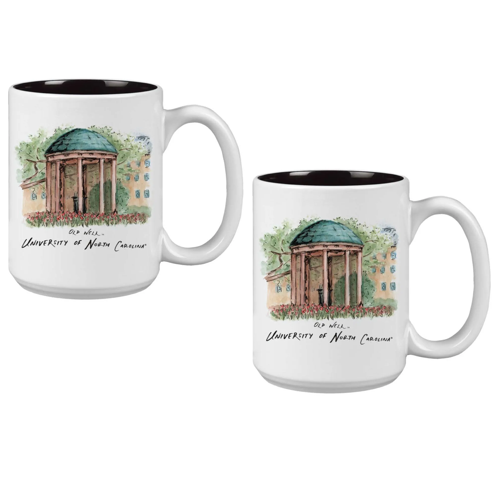 5x15oz-North-Carolina-Tar-Heels-Laura-Wilcox-University-Collection-2-Pack-Mug-Set