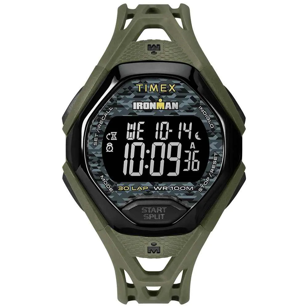 5xIRONMAN-Sleek-30-Full-Resin-Strap-Watch-Green