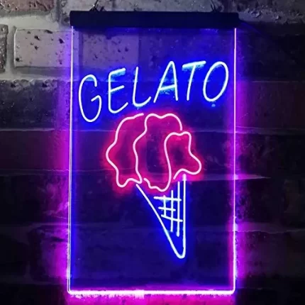 Ice Cream Gelato LED Light Sign