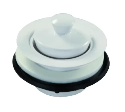 JR Products 95095 White Plastic Strainer with Pop-Stop Stopper