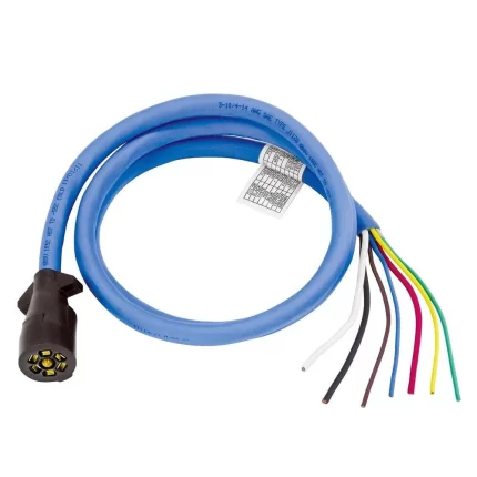(SPECIAL ORDER) 7-Way Molded Trailer End 8' Cable Cold Weather
