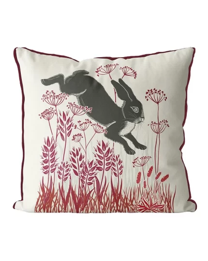 Country Lane Hare 5 Cushion / Throw Pillow