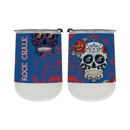 Kansas Dia de los Muertos 18oz tumbler