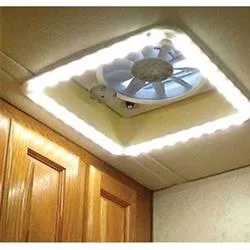 LED Roof Vent Trim Lit Cool White White Diffuser