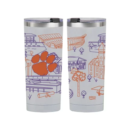 Clemson Tigers Tide 24oz Campus Line Art Tumbler