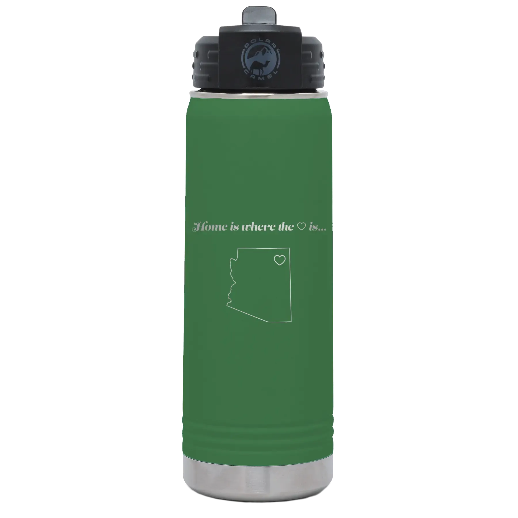 5zPersonalized-Arizona-Heart-20-oz-Water-Bottle-Green