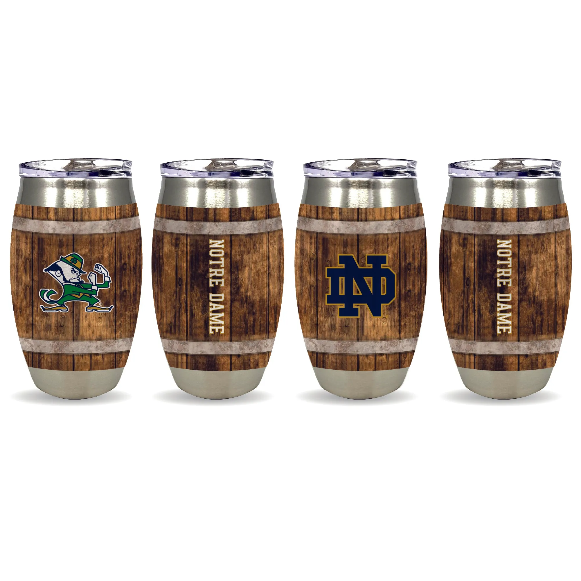 6cSet-of-4-15oz-Notre-Dame-Fighting-Irish-Barrel-Tumbler