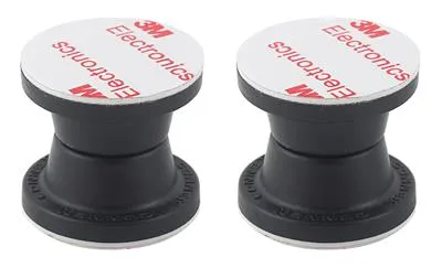 Magnetic Door Holdback Black 2/Card