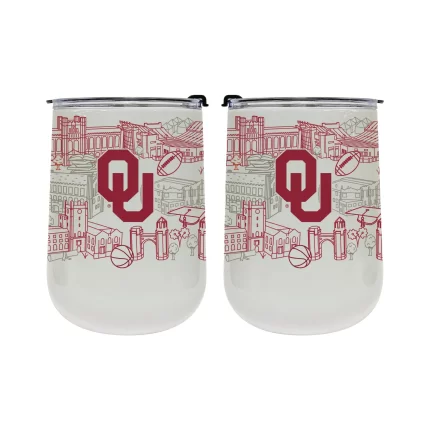 Oklahoma Sooners 18oz Campus Line Art Tumbler