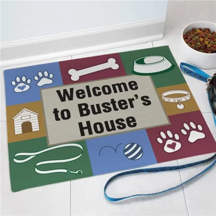Doggy's House Personalized Pet Doormat - Custom Welcome Mat
