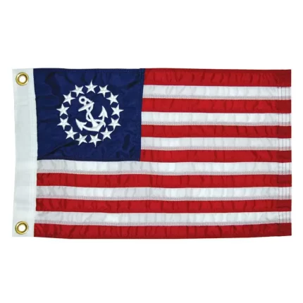 12" x 18" Deluxe Sewn US Yacht Ensign Flag