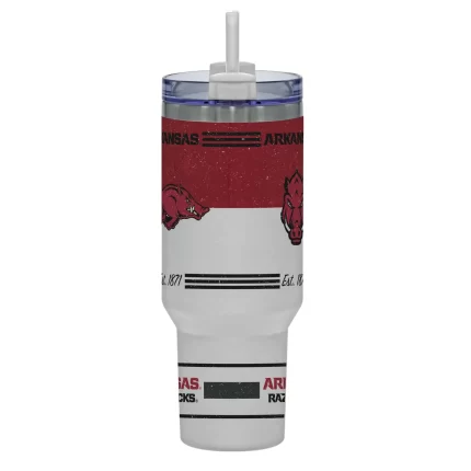 Arkansas Razorback 40oz Rocky Vintage Tumbler