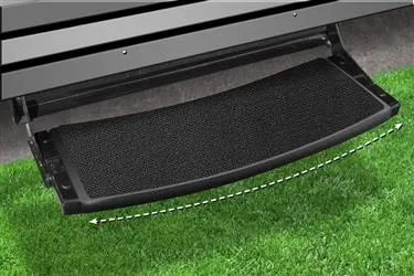 Outrigger Radius RV Step Rug Black