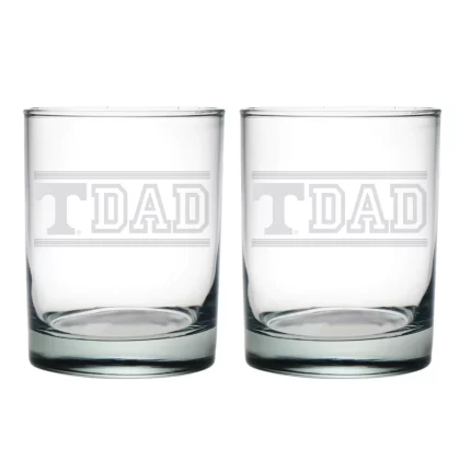 14oz Tennessee Volunteers Etched Dad DOF 2 Pack