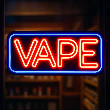 24" Vape Ultra-Bright LED Sign with Remote (Neon-Style, LED Technology)