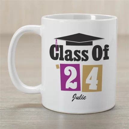 Graduation Coffee Mug - Personalized Grad Mug with Name and Year