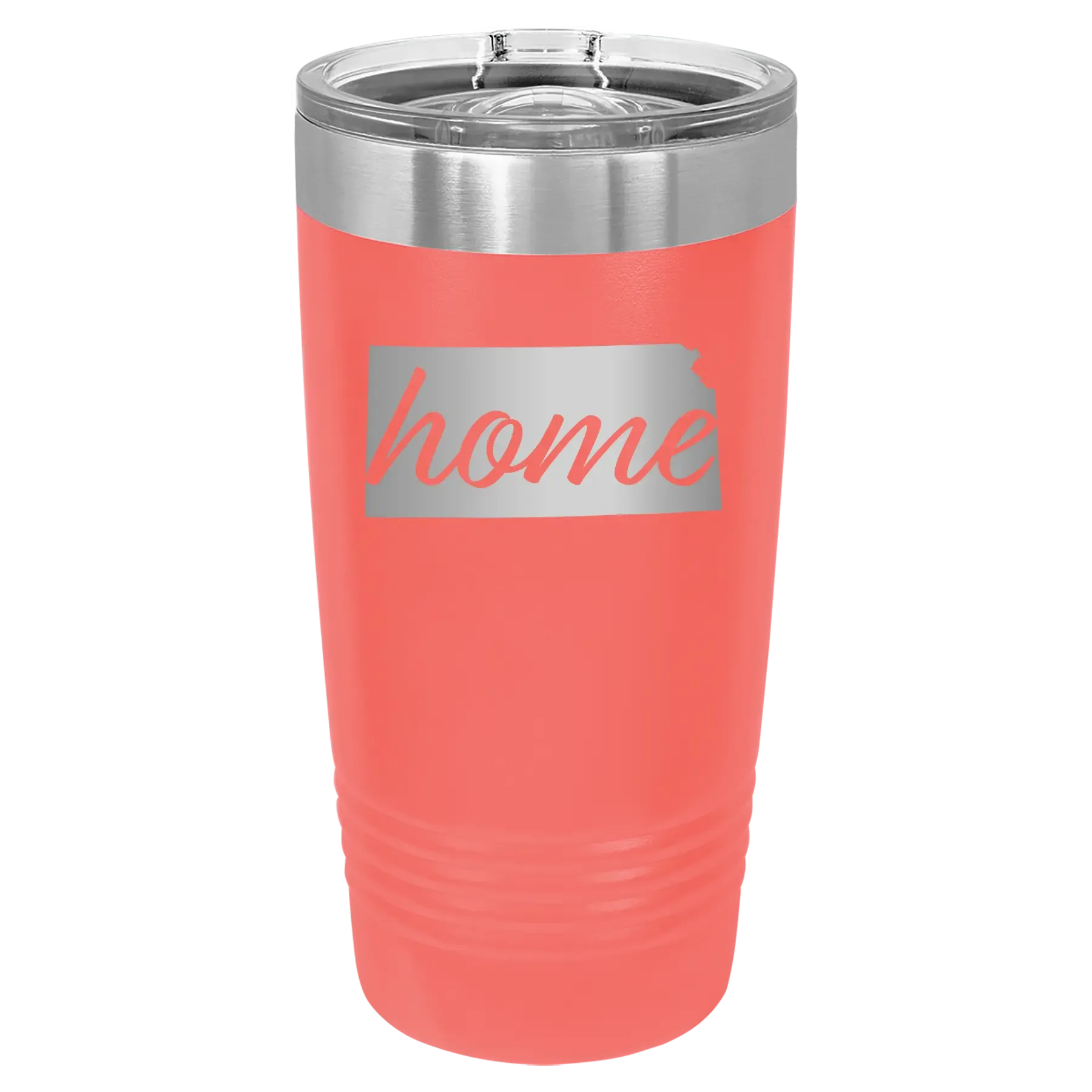 6iPersonalized-Kansas-Home-20-oz-Tumbler-Coral