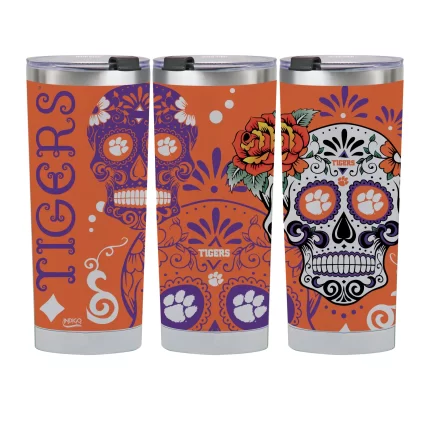 24 oz Clemson Dia de los Muertos