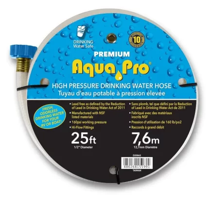 Aqua Pro Fresh Water Hose 1/2"x25'