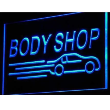 Auto Body Shop Car LED Light Sign