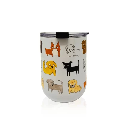 Moodi Dogs 18 oz Curved Tumbler