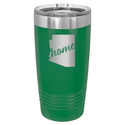 Personalized Arizona Home 20 oz Tumbler - Green